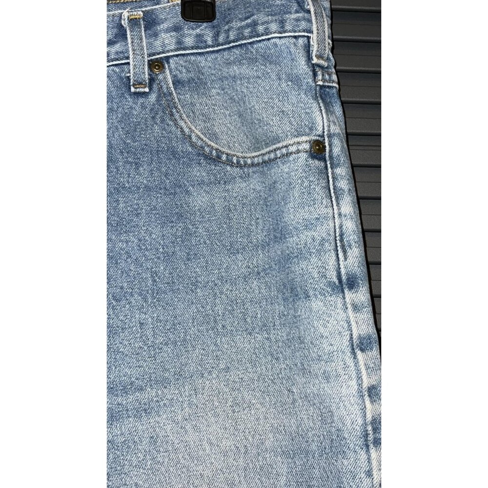 Carhartt Jeans Mens 40x34 Blue Traditional Fit Straight Stonewash Denim Pants - Picture 5 of 12
